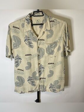 Solitude Hawaiian Tropical Casual Shirt Size Large Men’s